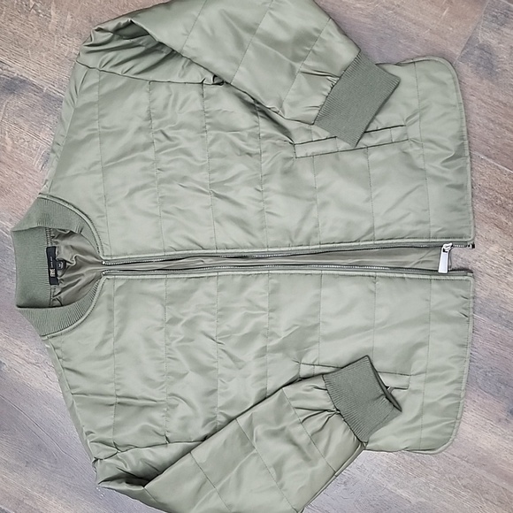 Frye Jackets & Blazers - Frye Hunter Green Quilted Bomber Jacket, size Medium